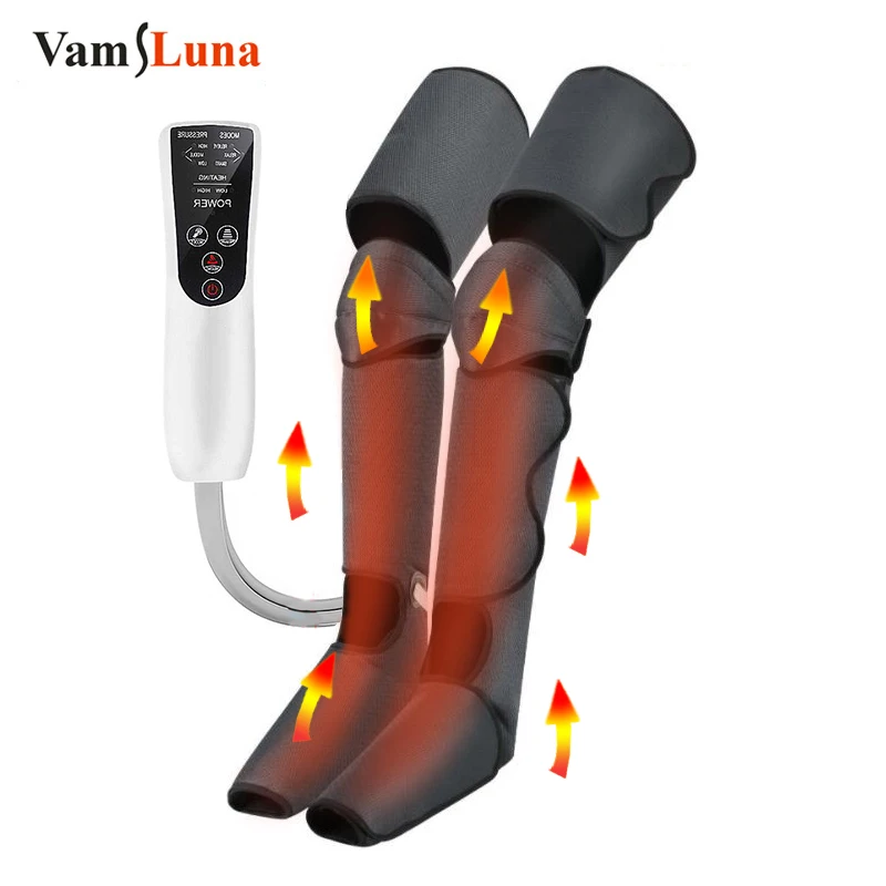 Presoterapia Foot and Leg Massager with Heat  Air Compression Massager for Blood Circulation Muscles Relaxation