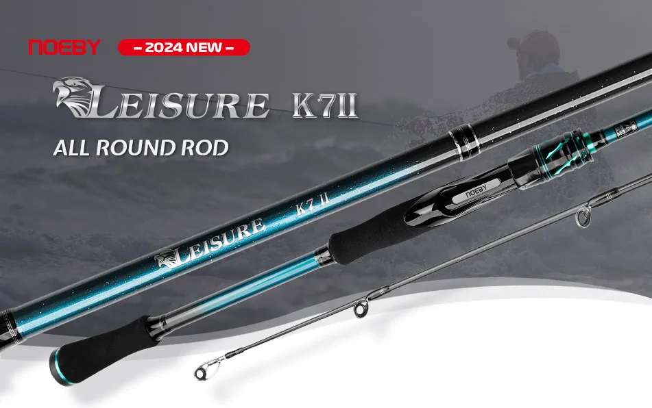 Noeby Allround Rute 2,13 m Spinning Casting Angelrute m mh Power Köder 7-40g 2 Abschnitt Boot Süßwasser Salzwasser Angelrute – Detail 2