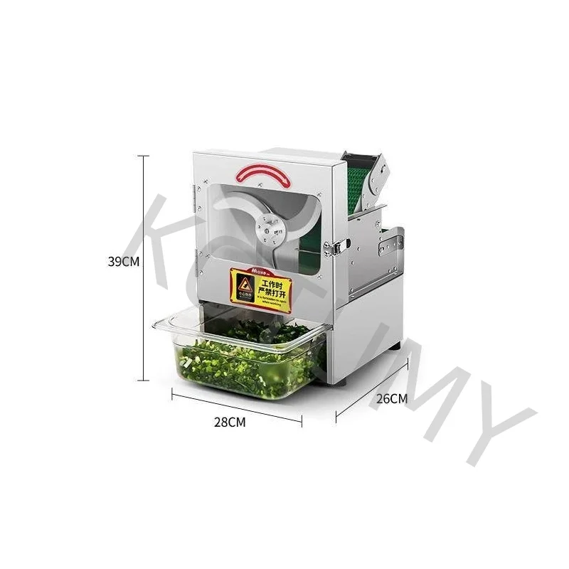 

Multi-functional Vegetable Cutting Machine Canteen Commercial Cutter Leek Onion Pepper Ring Cutting Mach Automatic Small Slicer