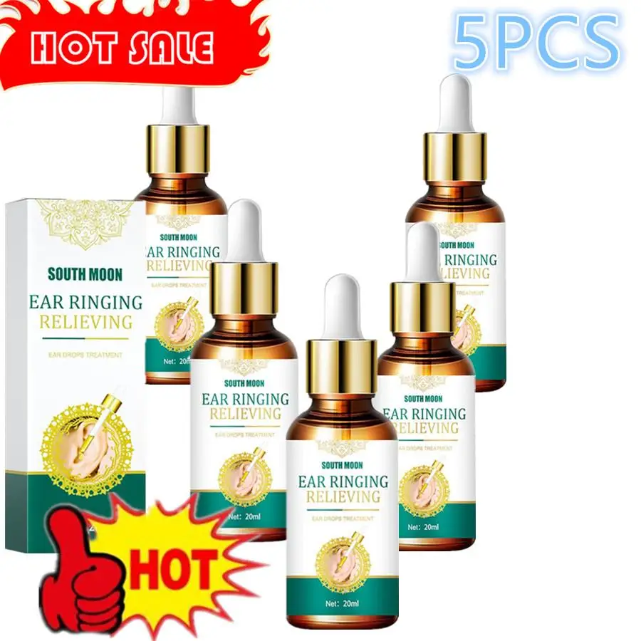 5PCS Ear Ringing Relieving Drops Treatment Tinnitus Relief Drops For Hard Of Hearing Tinnitus Symptoms Earache Relief Healthcare