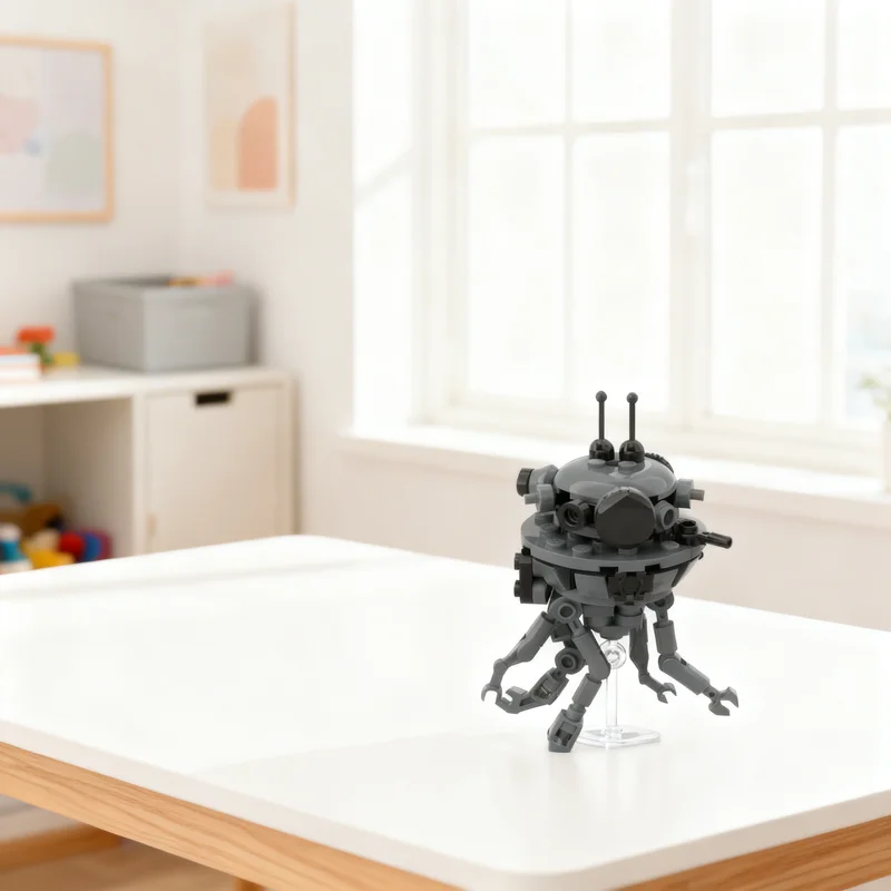 132pcs MOC Imperial Probe Droid Star Battle Display Building Blocks Construction Pack Set Collectible Desk Toy Gift For Adults