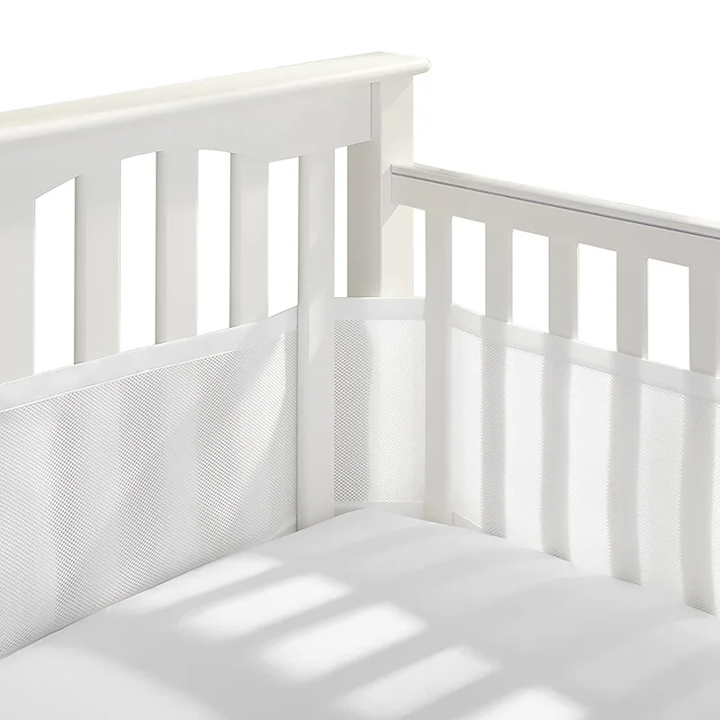 Summer Infant Bedding Newborn Bed Around Protector Baby Mesh Crib Bumper Liner Breathable Detachable and Washable