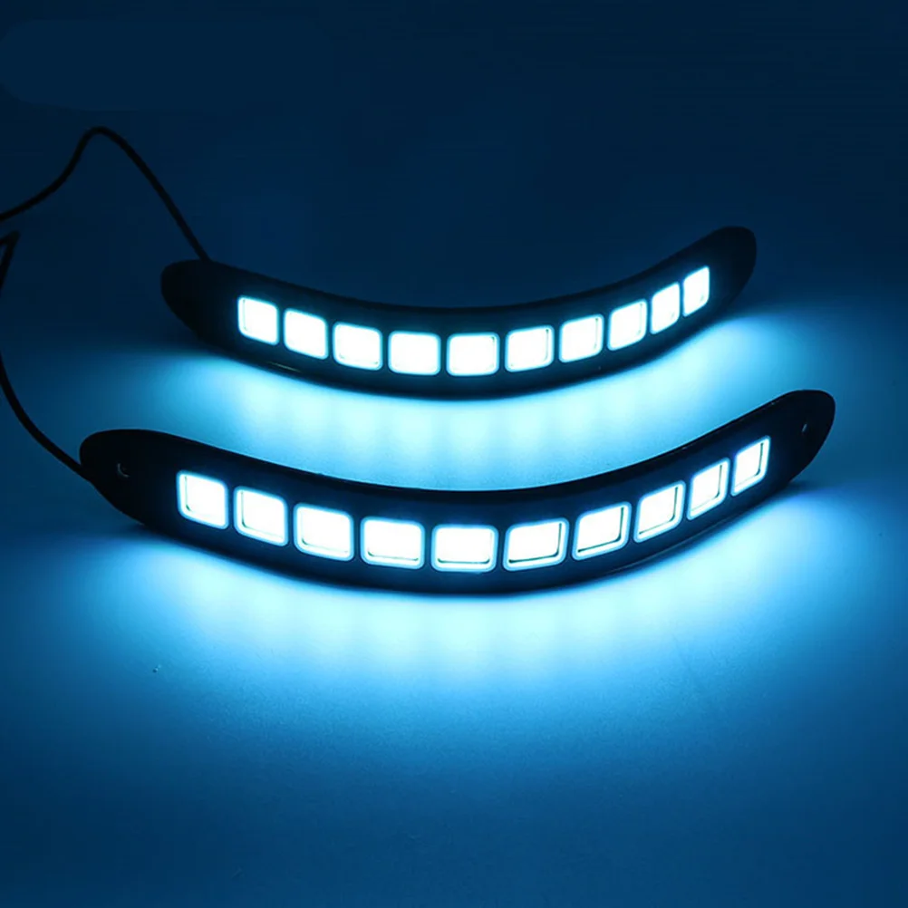 

2Pcs LED Flexible White Cob Daytime Running Light Car High Power Waterproof Vehicle Lamp Driving Light Highlight