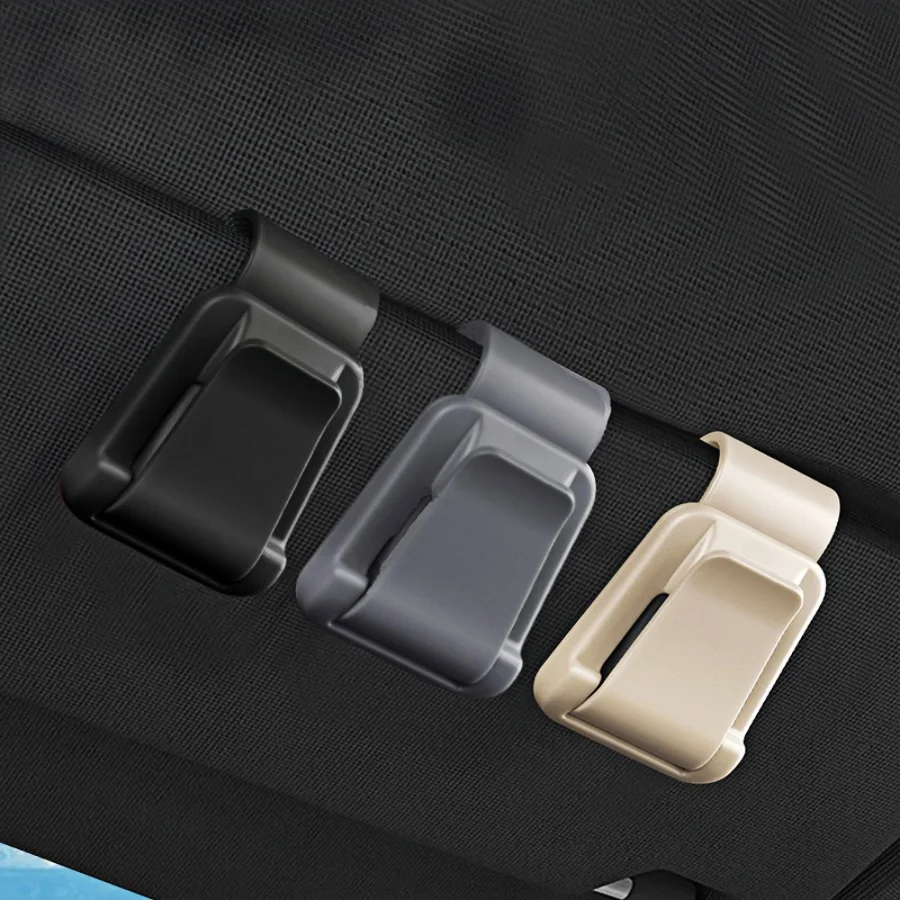 Car Sun Visor Glasses Clips, Multi-functional Sunglasses Holder, Car Sun Visor Storage Clips, Card, Bill Clip