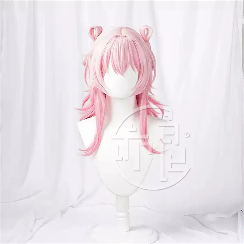 Game Honkai Honkai: Star Rail March 7th Cosplay Wig Pink Gradient Bow Heat-resistant Fiber Hair with Free Wig Cap Girls