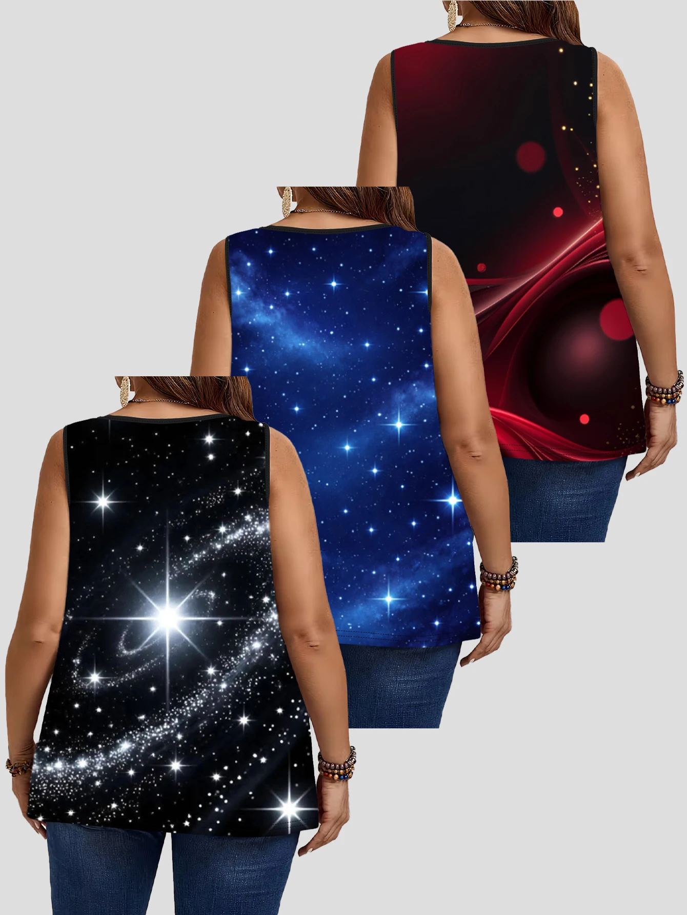 3-teiliges Set aus großen West – Sleeveless Undershirt Bewertung und Preis