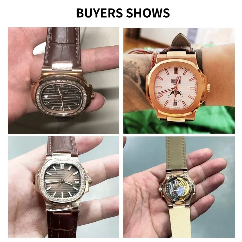 ساعة بحزام من الجلد الطبيعي من باتيك في المئة من جلد البقر من السلسلة ، ، ، ، ، نولش ، نوتش ، نعومة ومشرقة ، 25