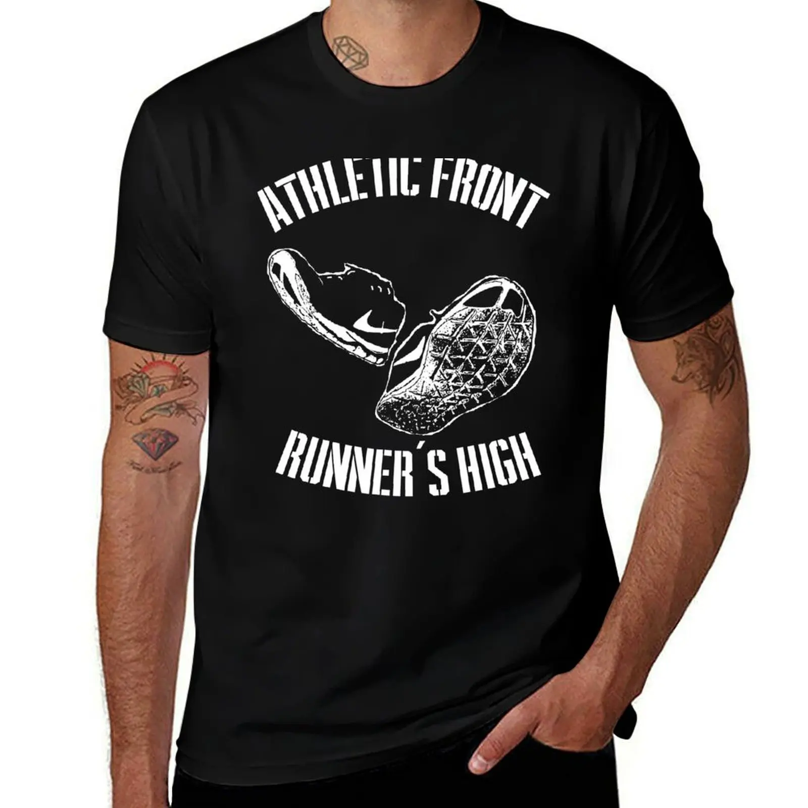 Athletic Front - Runners High T-Shirt Casual Work Wear T-Shirt