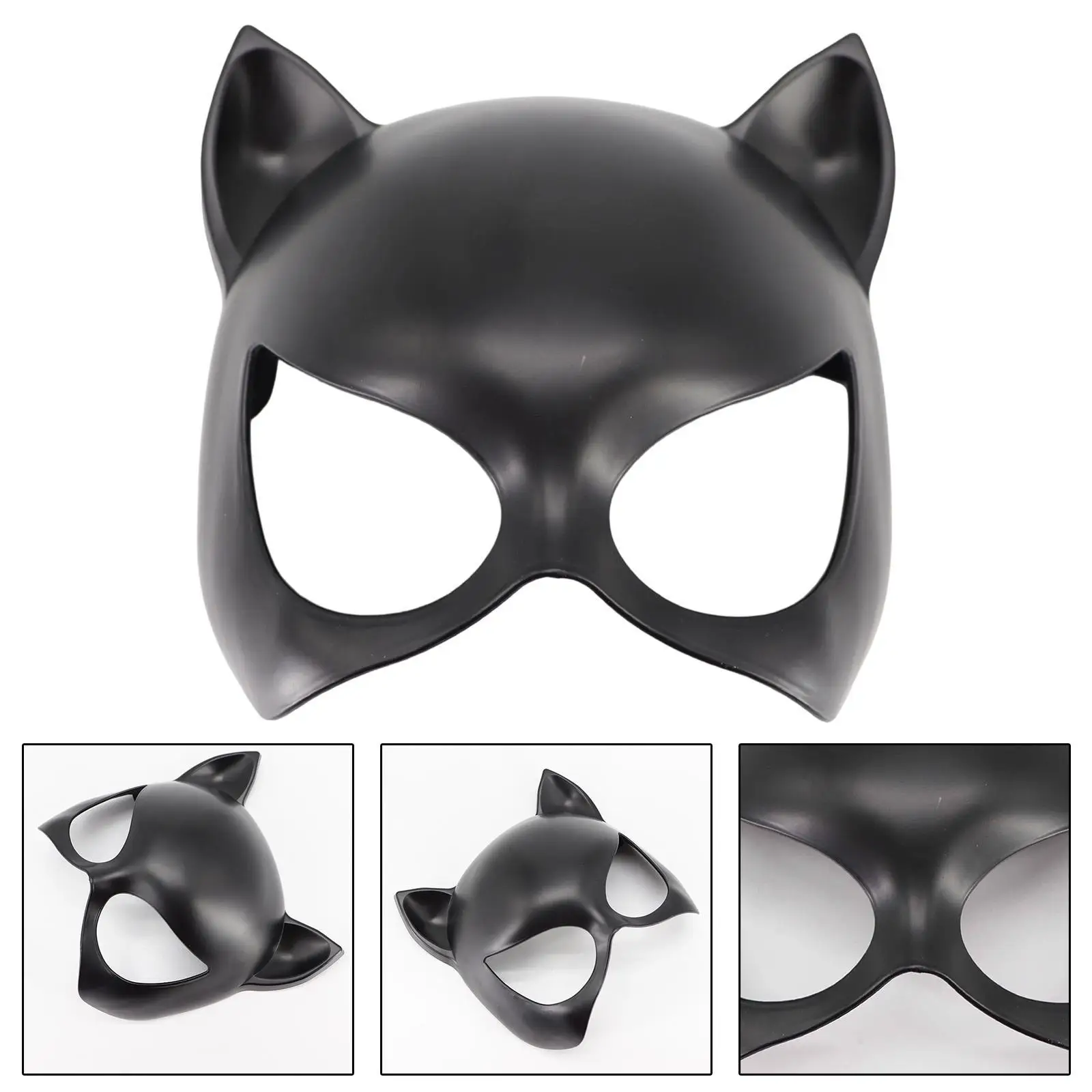 Cat Mask Supplies Face Cover Halloween Costume Animal Mask Animal Cosplay Facemask for Party Festival Night Club Birthday Role