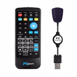 Wireless PC Mouse Remote Control Controller USB Receiver IR Remote Control for Laptop PC Computer Center Windows 7 8 10 Xp