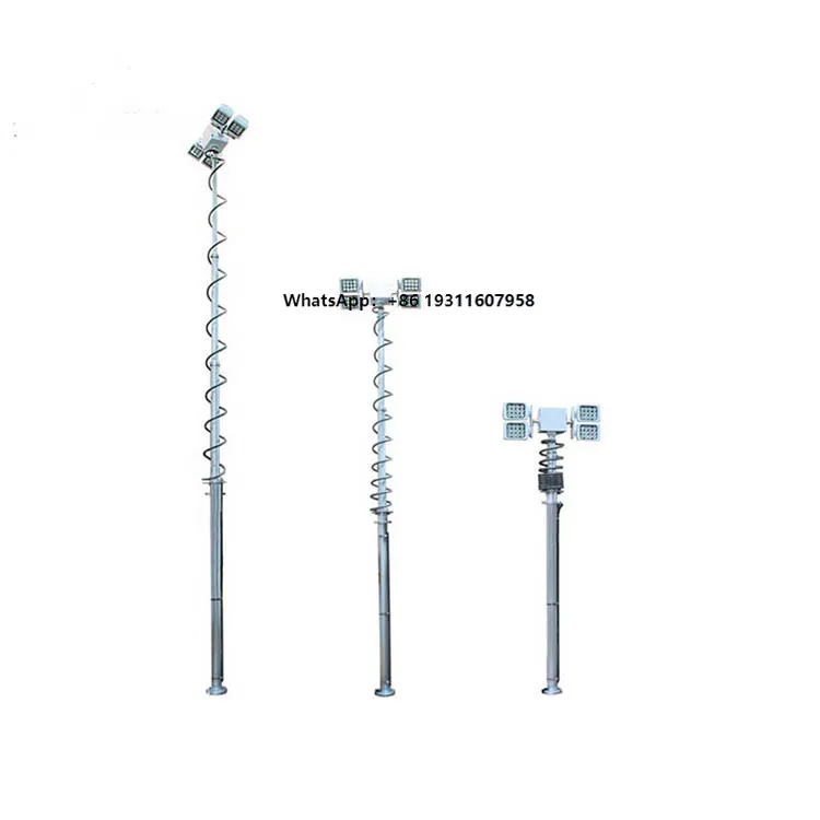 

6m~18m customized Mobile Portable Telescopic Mast Pole Pneumatic Telescopic mast heavy duty pneumatic mast