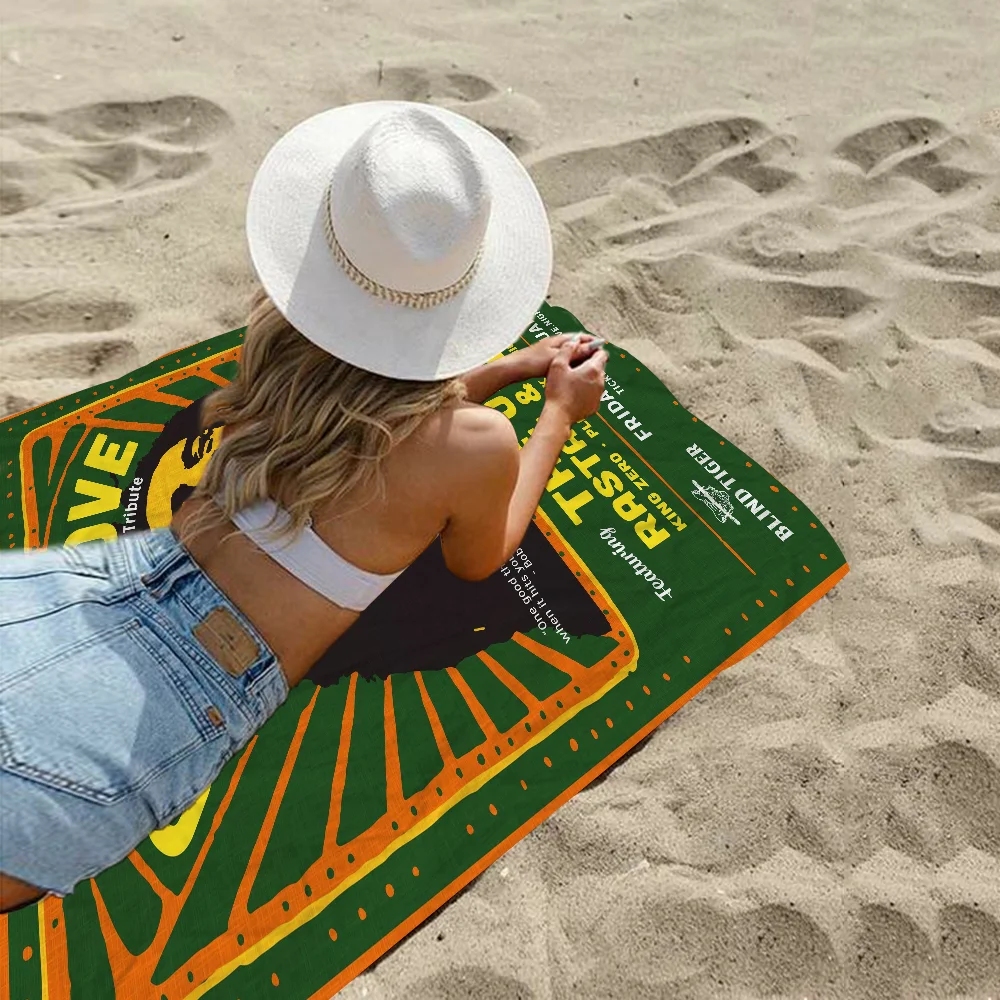 منشفة شاطئ ميكروفايبر سريعة الجفاف من بوب-مارلي ، منشفة راستا ريجي ، ناعمة ، ماصة ، اليوغا ، منتجع السباحة ، تسلق الجبال