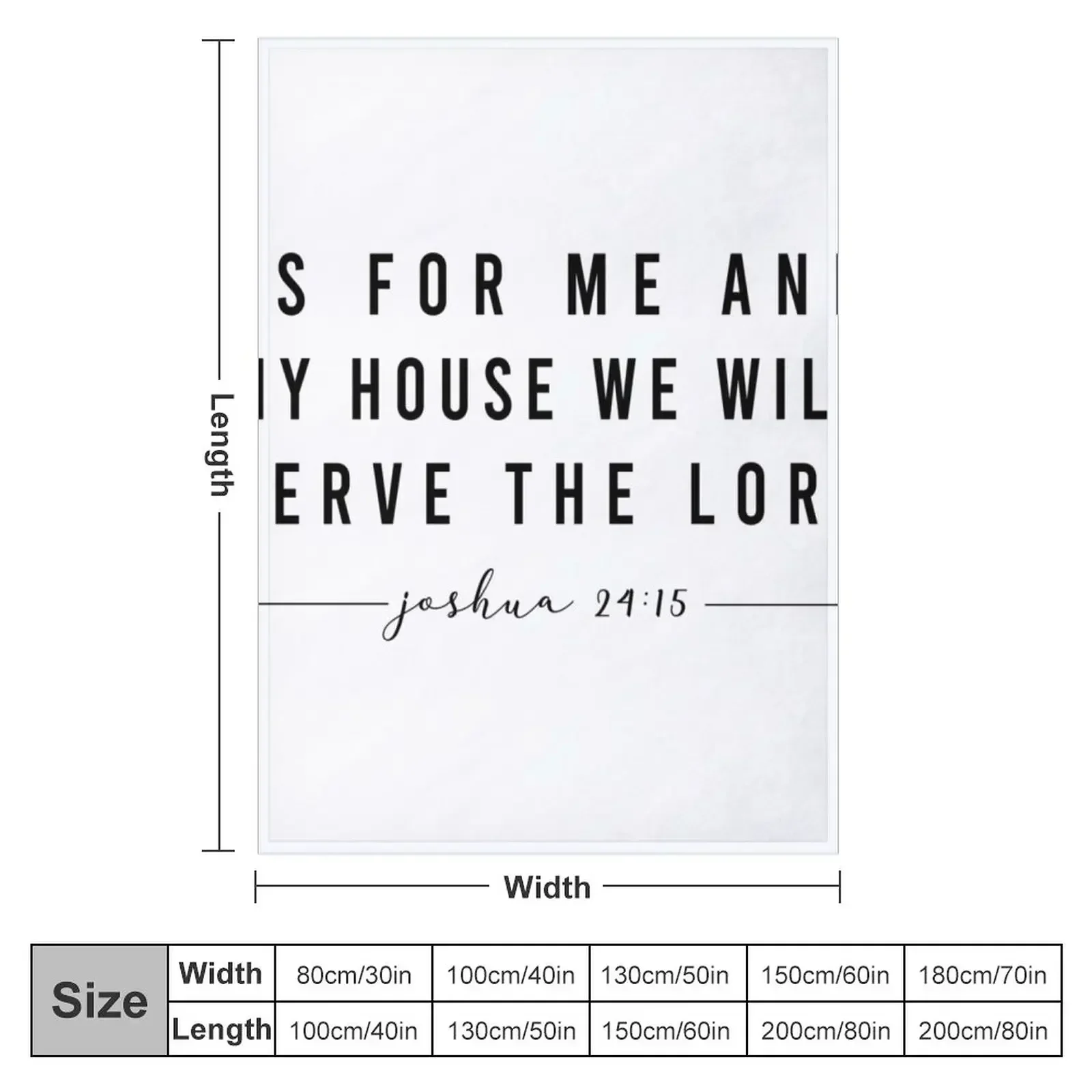 Joshua 24:15 Throw Blanket Retros Bed Fashionable For Baby for sofa Sleeping Bag Summer Beddings Blankets