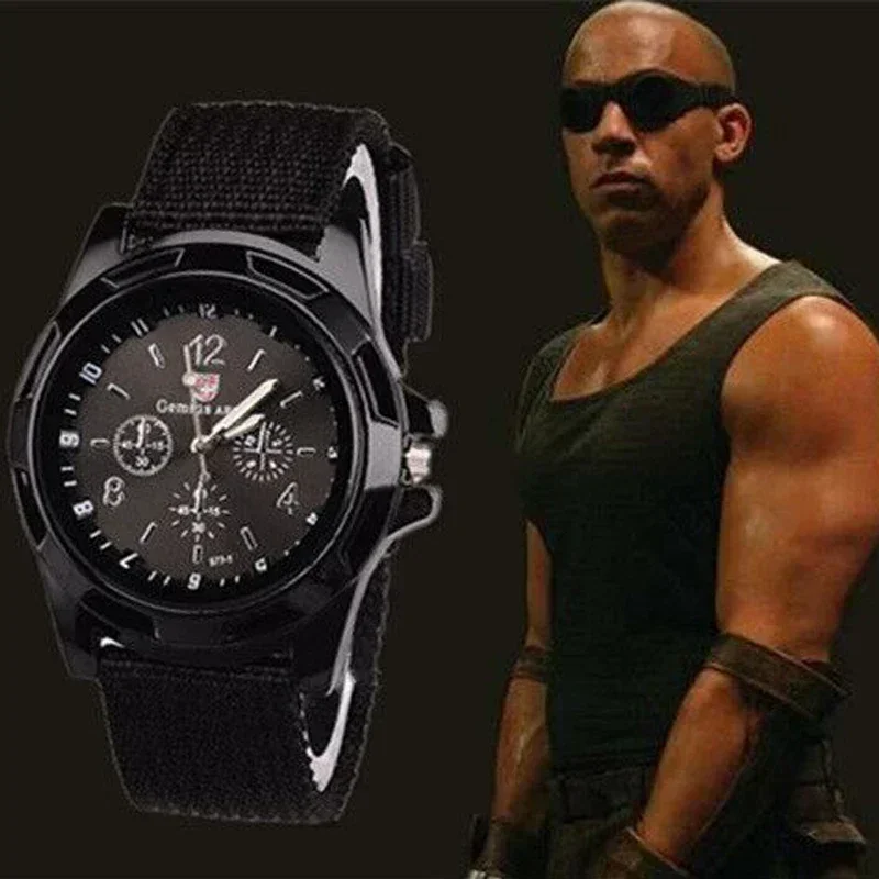 2024 Watch Men's Top Brand Luxury Leisure Quartz Sports Watch Soft Nylon Belt Men's Clock Watch