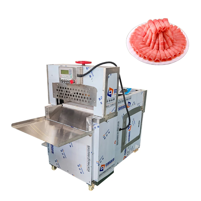 

Commercial Full Automatic Frozen Meat Slicer Stainless Steel Long Service Life Beef Slicing Machine Electric Meat Machine