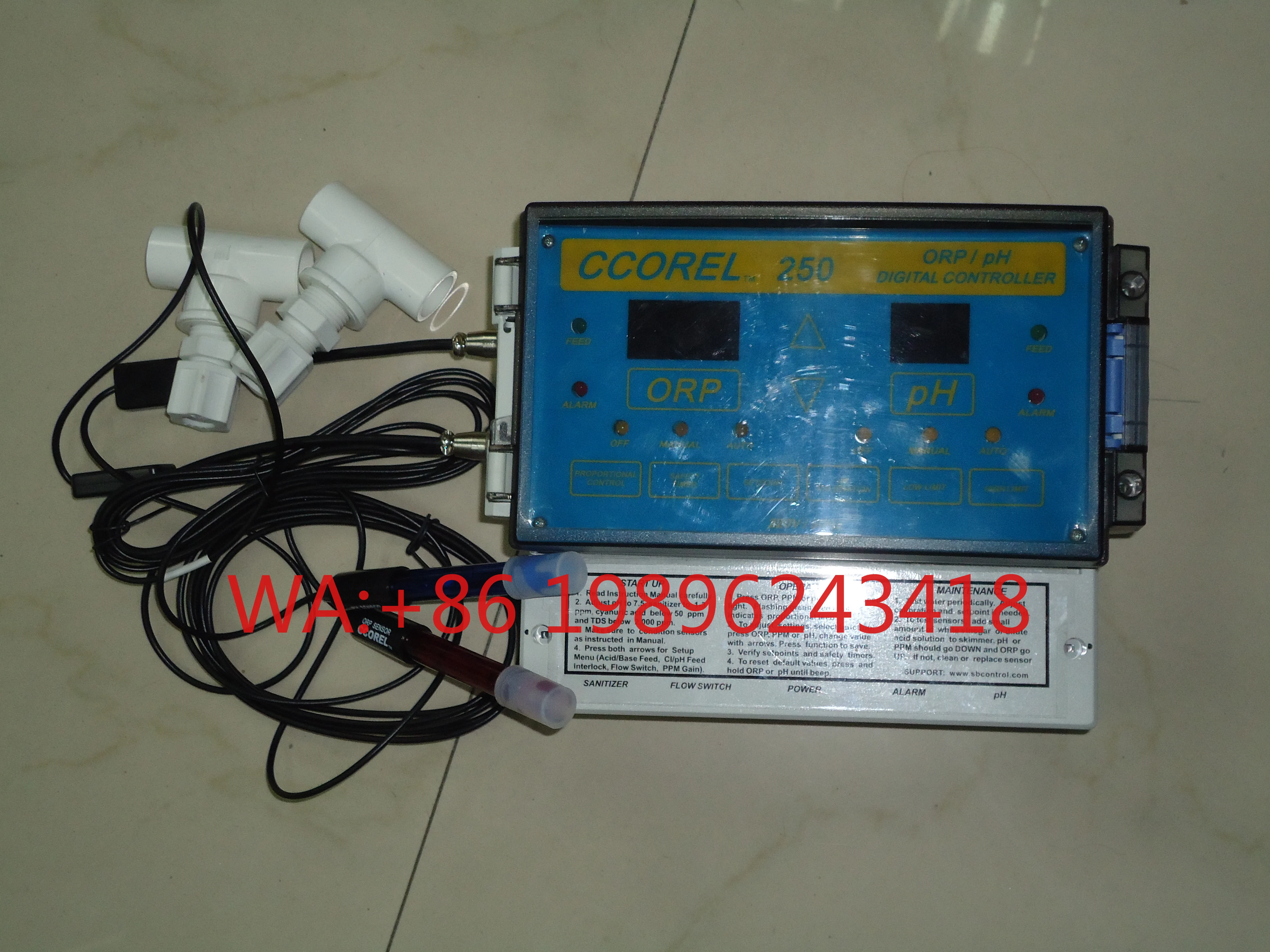 

POOLMATE Swimming Pool Water Quality Monitor Automatic Control Dosing Detection PH/ORP Chlorine Residual Chlorine