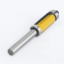 1pcs 8mm Shank Double Bearing Straight Trim Router Bit Milling Cutter Carbide Flush For Woodworking Tools Accessories