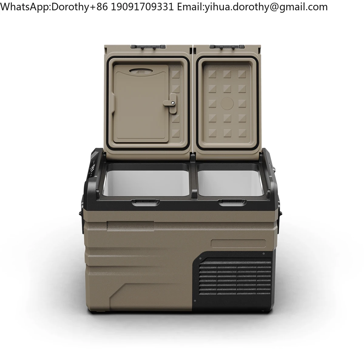 Alpicool TA35 12v Camping energía Solar portátil doble zona refrigerador de coche con batería desmontable enfriador de coche de doble uso