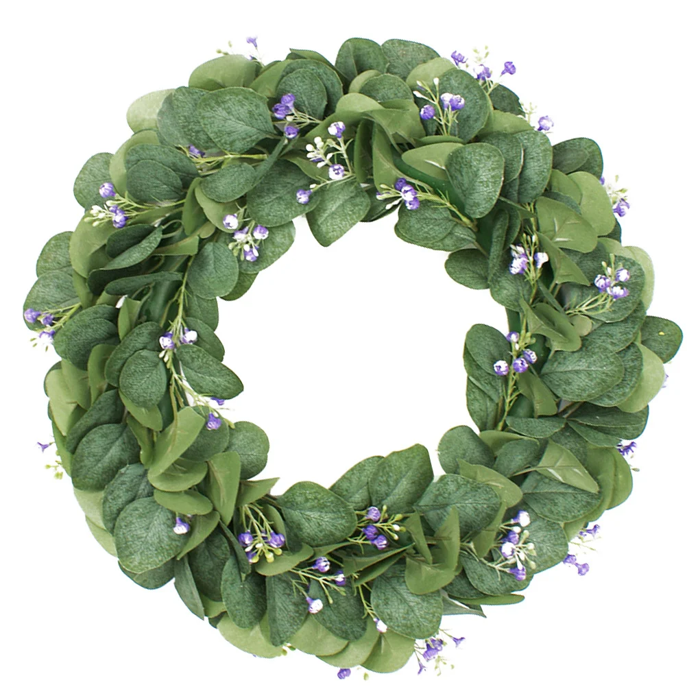 

Lifelike Simulation Leaf Garland Hanging Wreath Door Wedding Party Pendant Christmas Wall Decoration Holiday Creative Door