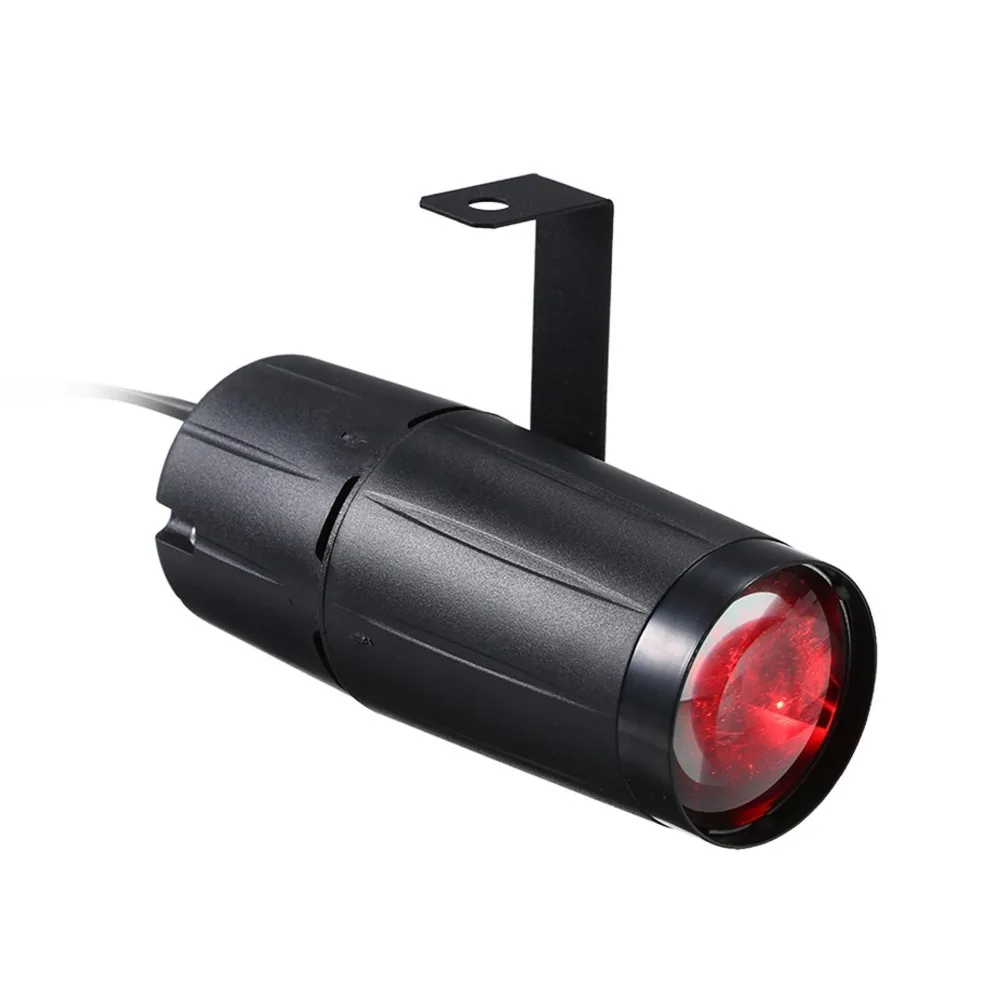 Portable 3W LED Beam Spotlight Black Shell US Plug 110V Disco Light Mini ABS Material Stage Light For Birthday Party