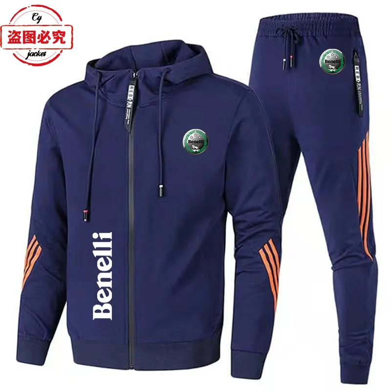 Benali Motorcycle Logo Clothing Casual Sportswear Men's Spring and Autumn Suit Benali Team Uniform Men's Clothing