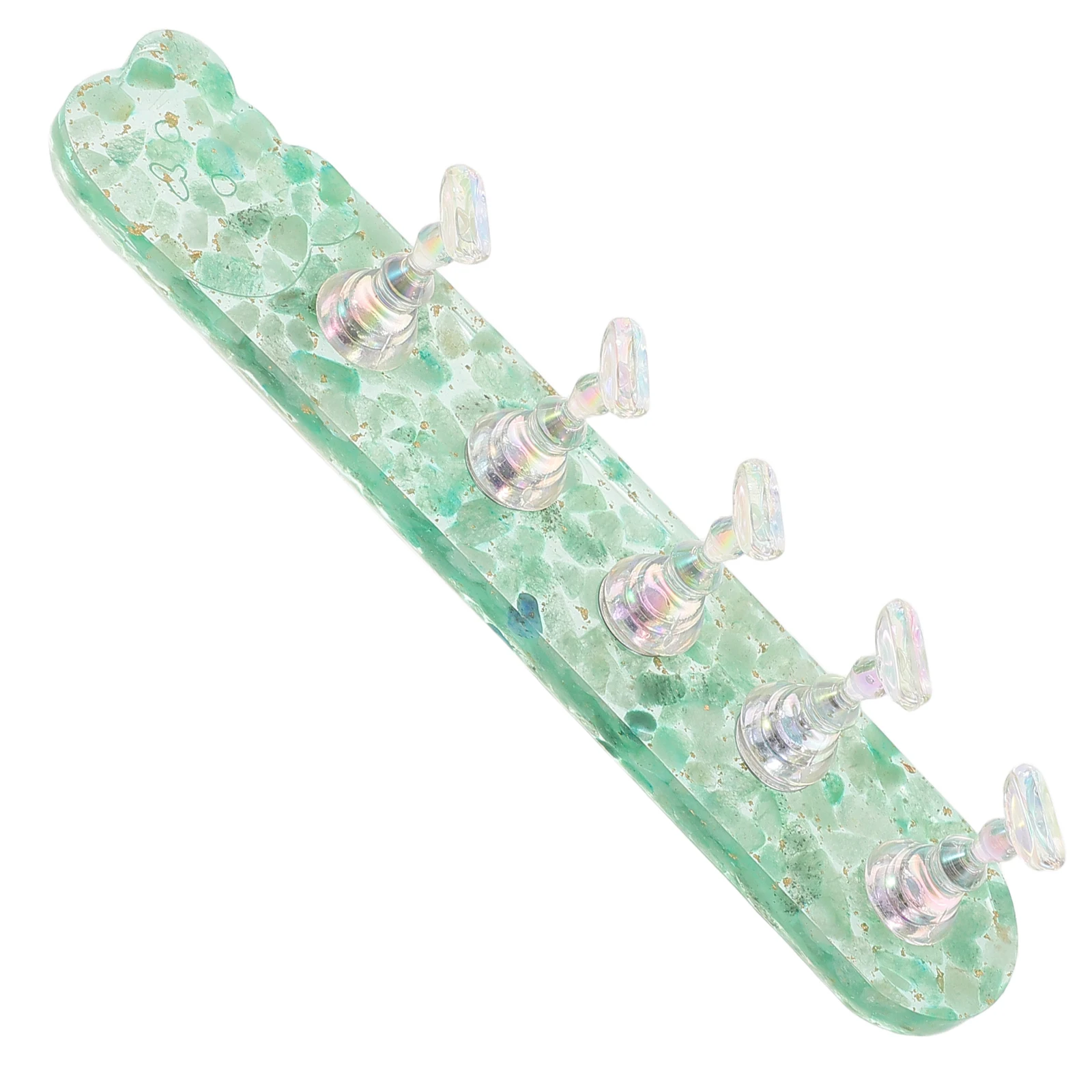 

Nail Practice Stand Green Durable Lightweight Manicure Tool Fake Kit Holder Display Ideal Beginners Professionals Nail