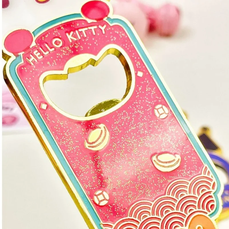 Kawaii سانريو Y ميلودي فتاحة الزجاجات كورومي أنيمي المغناطيسي المحمولة شماعات لطيف الثلاجة ملصق فتاة مهرجان هدية #6