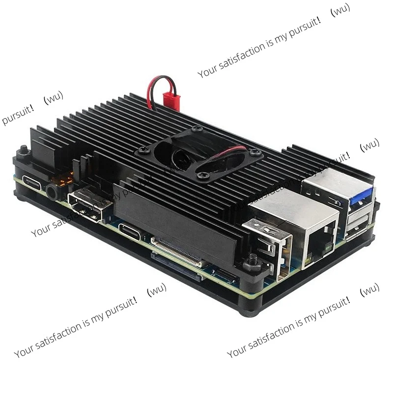 for Orange Pi 5 5B Aluminum Alloy Protective Shell With Cooling Fan Active Cooler