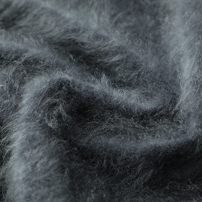 CAIXINGLE Brushed Men's Sweater Thickened Warm Autumn Winter New 100% Fine Cashmere Round Neck Pullover Lazy Loose Base Knitwear