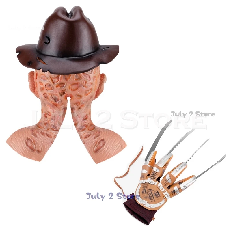 길거리 악몽 프레디 코스 크루거, 무서운 코스프레 줄무늬 스웨터, 할로윈 크리스마스 역할 놀이, 무서운 성인