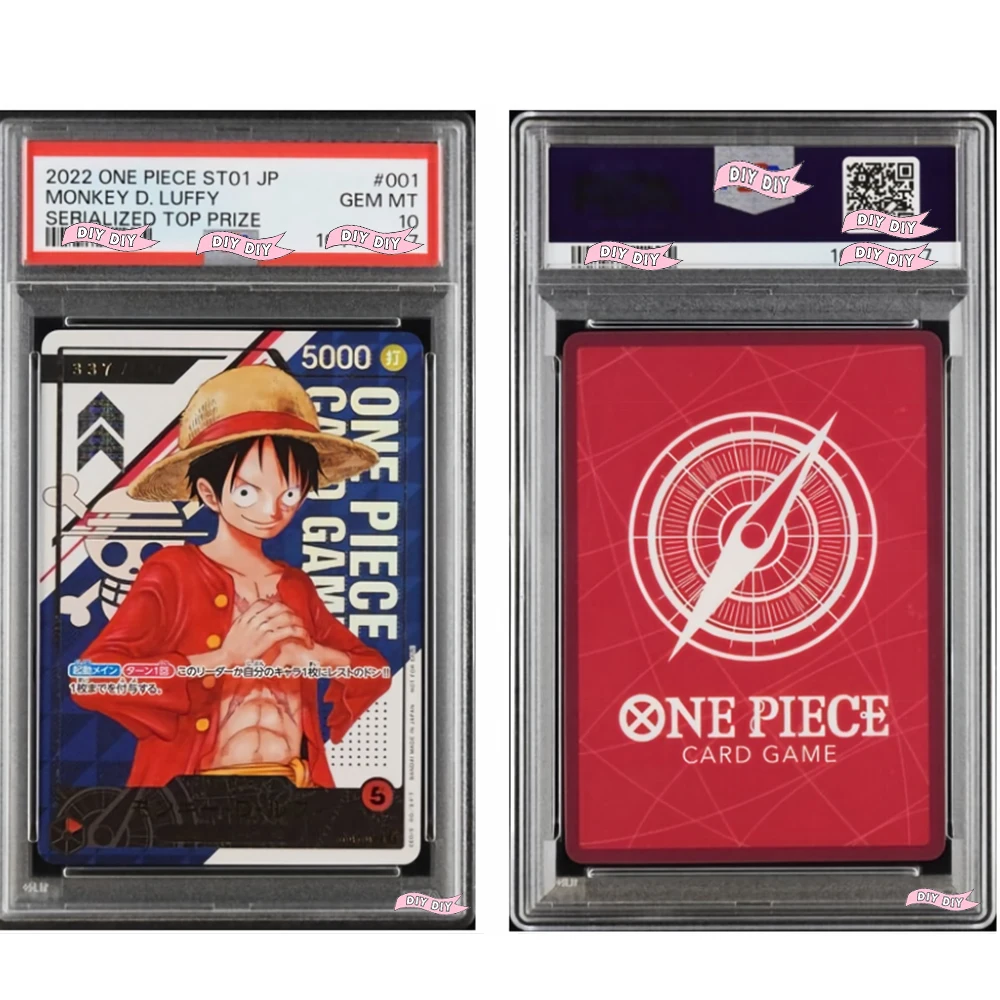 DIY 2022 ONE PIECE MONKEY D. LUFFY JP STARTER DECK ST01-STRAW HAT CREW Tarjeta Coleccionable de Premio Superior Serializada para Exhibición y Regalo Dropshipping