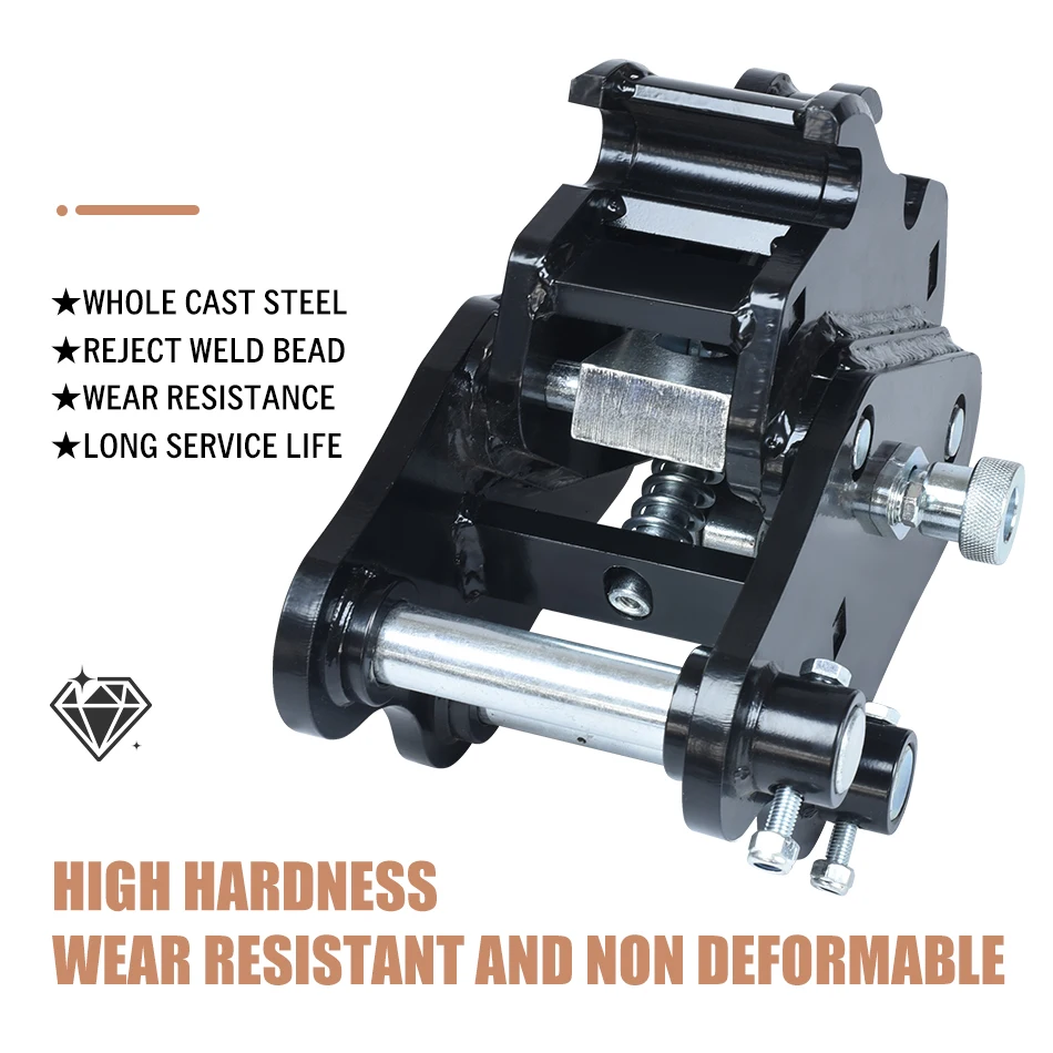 Semi-automatic Mini Excavator Quick Change Hitch Quick Connect Attachments Quick Coupler For 1-3Ton Excavators