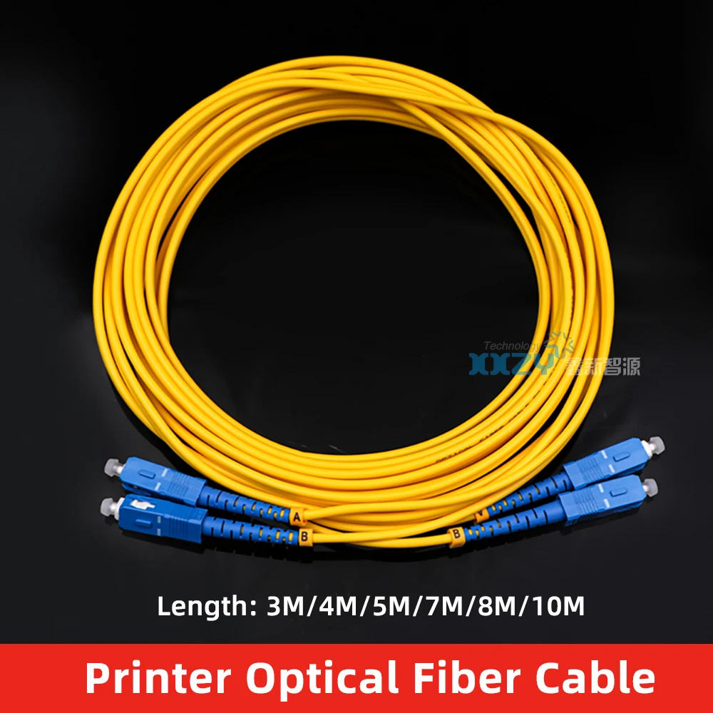 Inkjet Printer Optical Fiber Cable SC/SC for UV Flatbed Printer 3M/4M/5M/7M/8M/10M Double Code Optical Patch Cord Cable