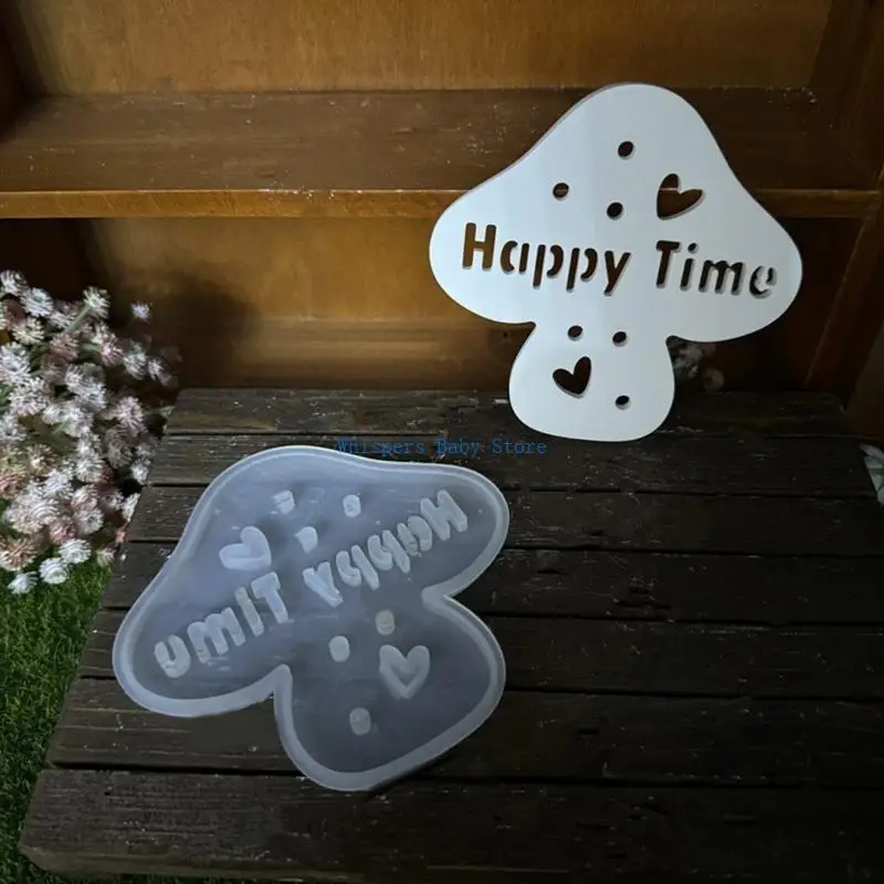 U90E Handcraft Silicone Mold for Mushroom Shaped LED Night Lamp Easy Demold Nightlight Mould Jewelry Making Supplies