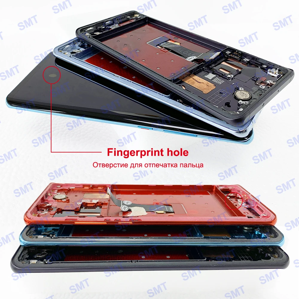 Super AMOLED Display For Huawei P30 Pro LCD Display Touch Screen Digitizer Assembly With Frame VOG-L29 VOG-L09 VOG-L04 LCD