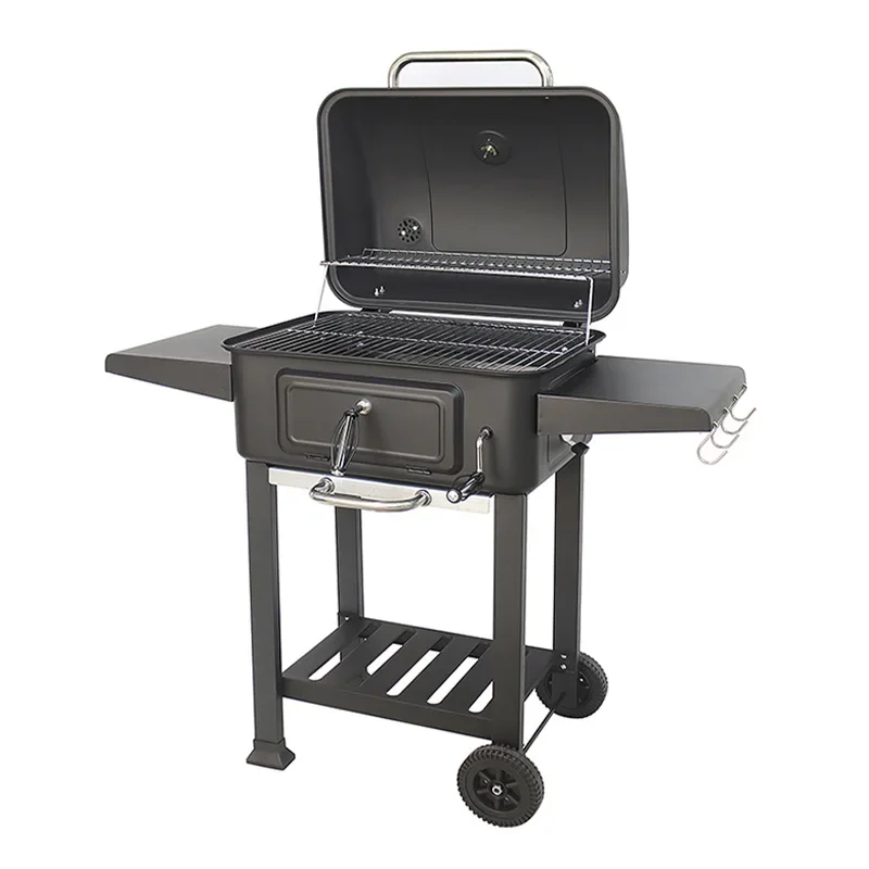 Liftable American barbecue grill, household outdoor garden grill, multi-functional