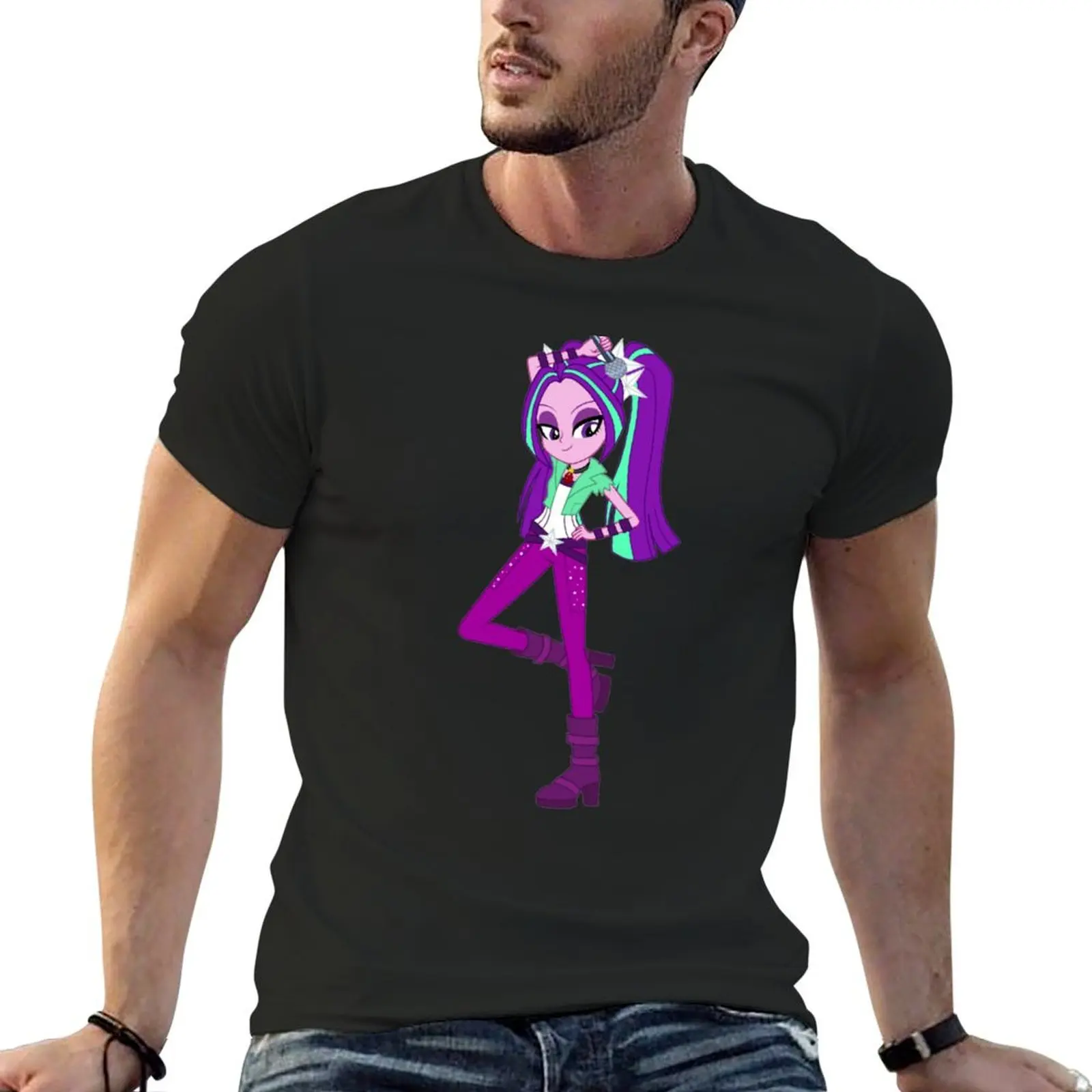 Aria Blaze T-Shirt Anime t-shirt cute tops funny meme t-shirts anime shirts men