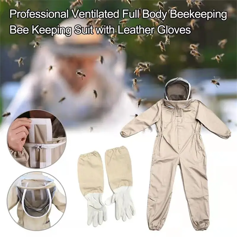 Beekeeping Protective Equipment, Bee-Proof Suit, Bee-Proof Gloves