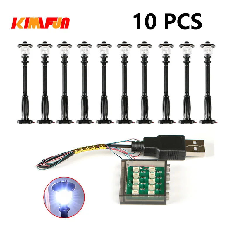 10 Stück 0,8mm Pin RGB LED für LEGO Bausteine USB-Lampe DIY Straßenbeleuchtung Stadt Elektrische Dekoration 1X1 Stein Kompatibel mit Allen Marken