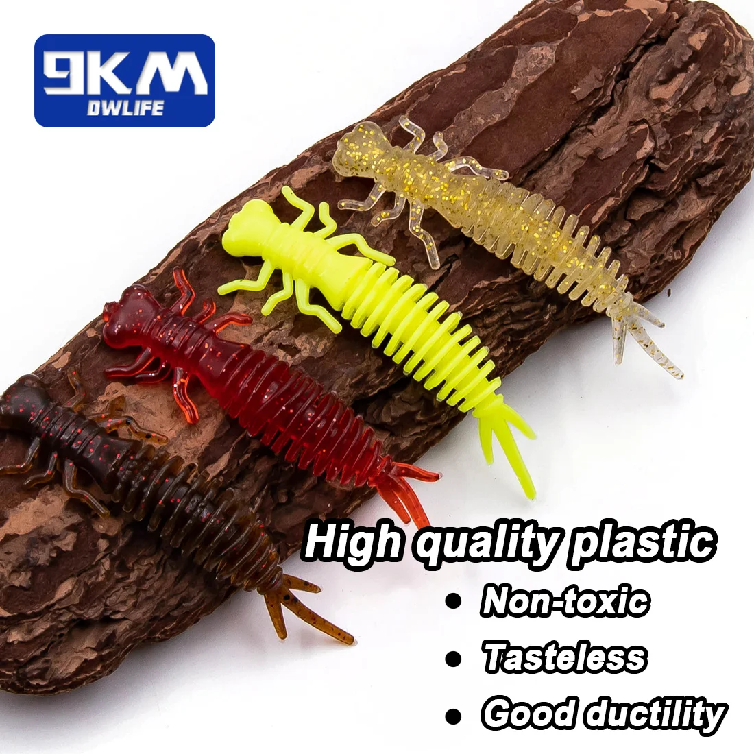 10 Stuks Dragonfly Larve Lokt 3G Zachte Siliconen Lokt Cicade Larve Zachte Lokken Zoetwater Levensechte Larve Worm Aas Bass forel Crappie