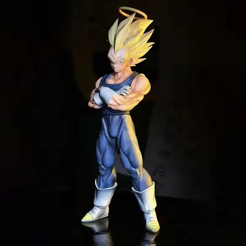 

Новая фигурка Вегеты из аниме Dragon Ball от YJ Studio, 28 см, с 2 головами, SSJ1 Super Saiya, коллекционная модель из ПВХ, игрушка, подарок