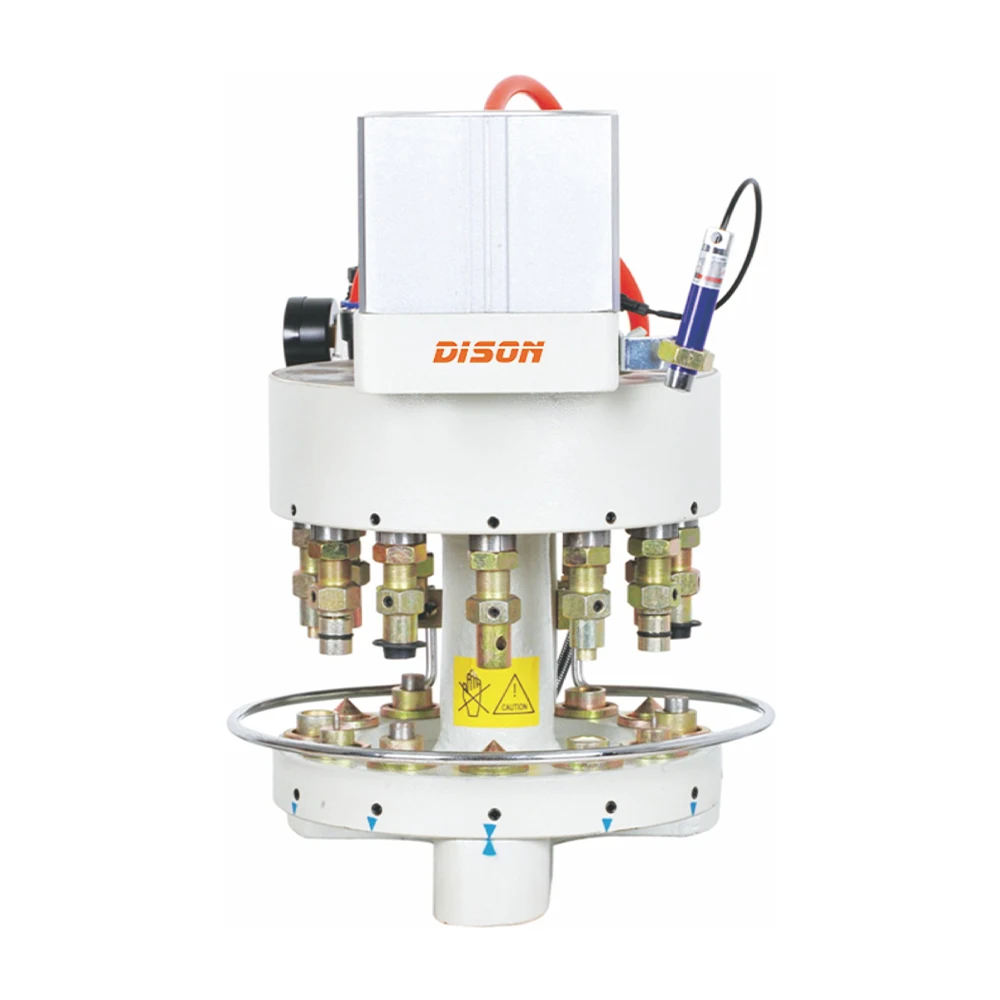 DS-12-100 12 heads pneumatic button attaching hole  sewing making machine