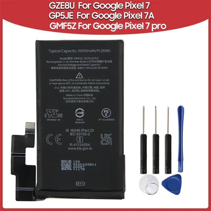 Phone Battery GZE8U For Google Pixel 7 GP5JE For Google Pixel 7A GMF5Z For Google Pixel 7 pro