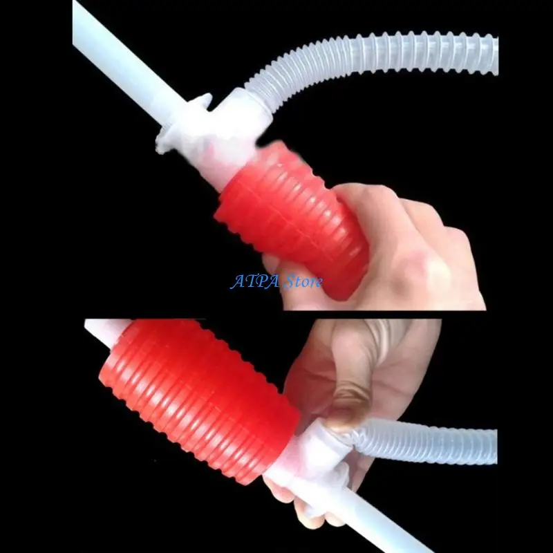 U13C 2/8pcs Siphon Hand Pump Manual Hand Pump for Petrol Oil with Flexible Hose Portable High Car Transfer Pump