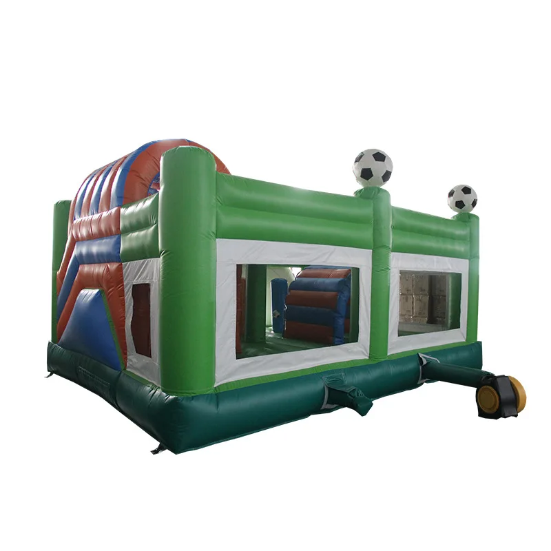 Football Team Arena Inflatable Bouncy Castle Combo Bouncer with Football Product Category Inflatable Trampoline