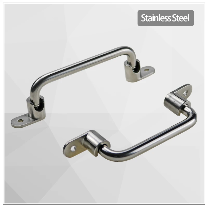 

304 Stainless Steel Folding Rotating Handle Industrial Electrical Machinery Equipment Open Installation Handle