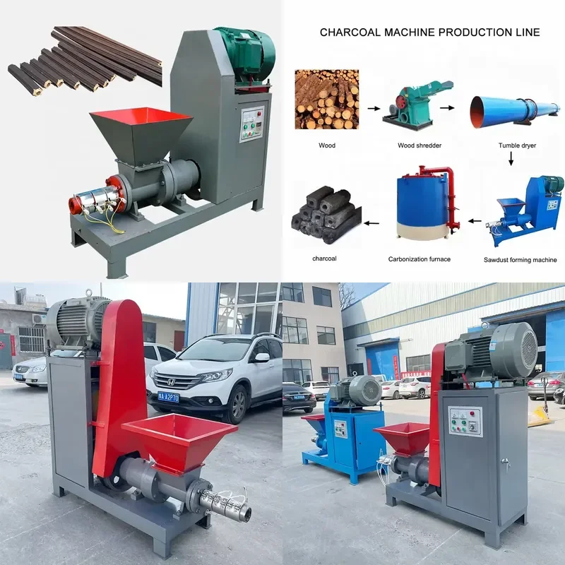Factory Direct Sale Wood Chip Briquette Machine/briquette Press With Rice Husk Sawdust Chips
