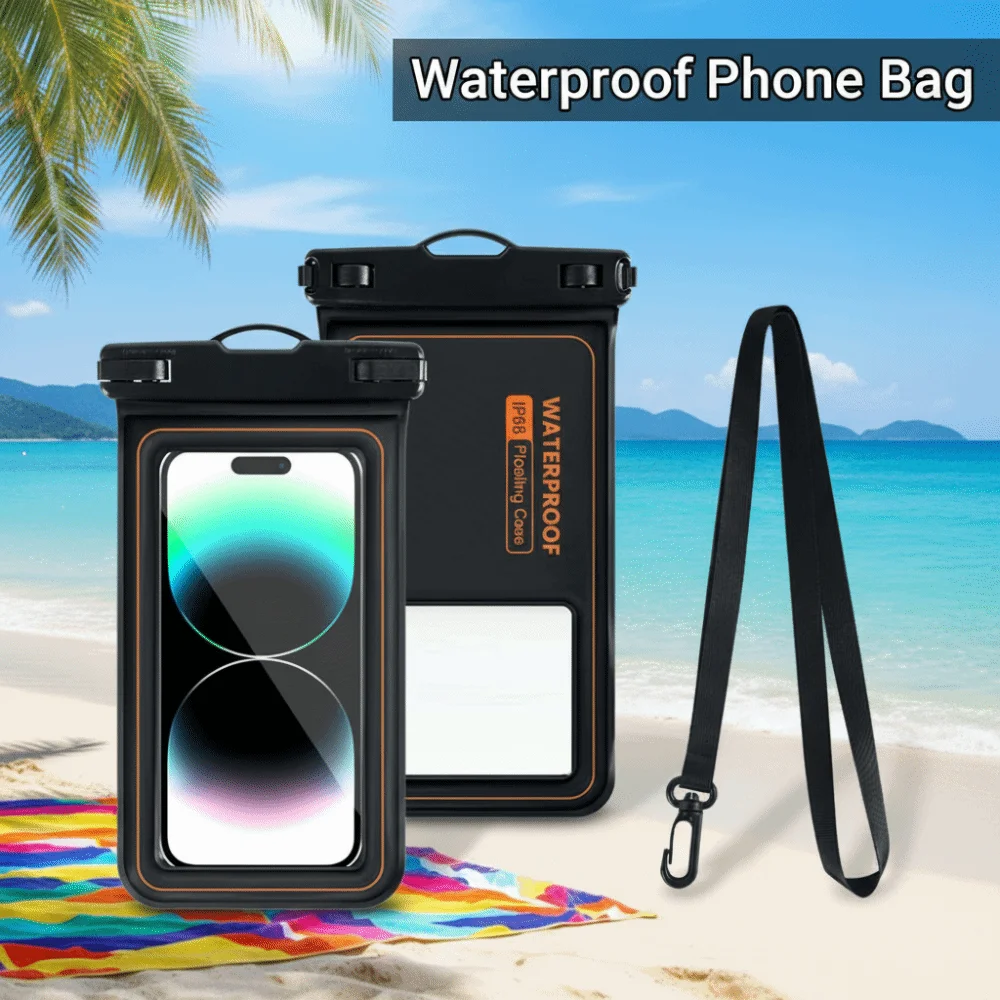 

Touch Screen Waterproof Phone Bag PVC Transparent Mobile Phone Waterproof Bag Rainproof Universal Waterproof Phone Storage Pouch