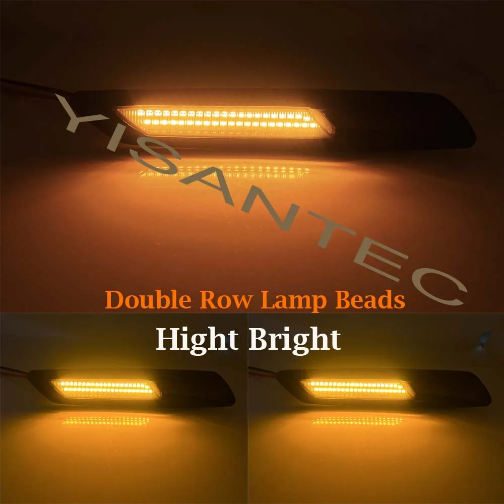 Dynamic Amber LED Side Marker Lights Turn Signal Lamp For BMW 5 Series F10 F11 F18 2011-2017 63137154168 BMW F10 Original Design