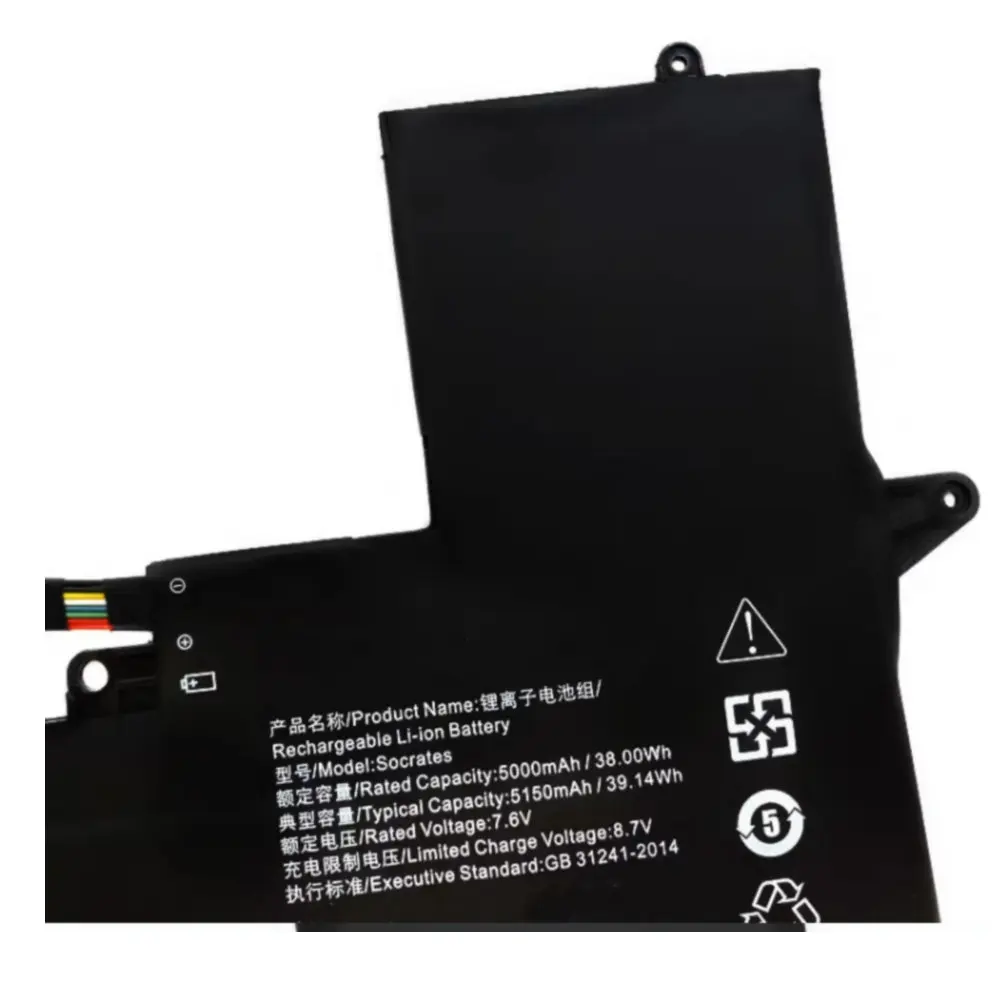 Brand New Socrates Laptop Battery For Lenovo Xiaoxin Air 12 6Y54 6Y30 LTE 5B10L54987 7.6V 38Wh